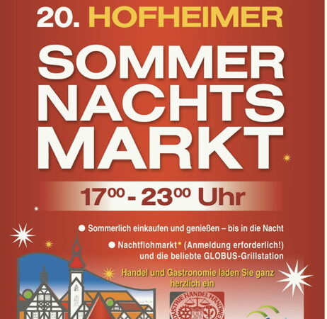 Sommernachtsflohmarkt: Jetzt Stand reservieren!