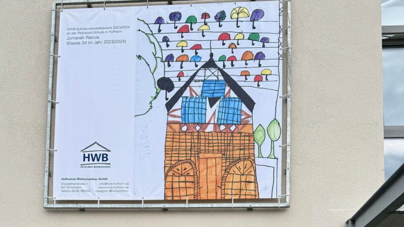 Bild von Jumanah (9) schmückt den Stadtteiltreff Nord