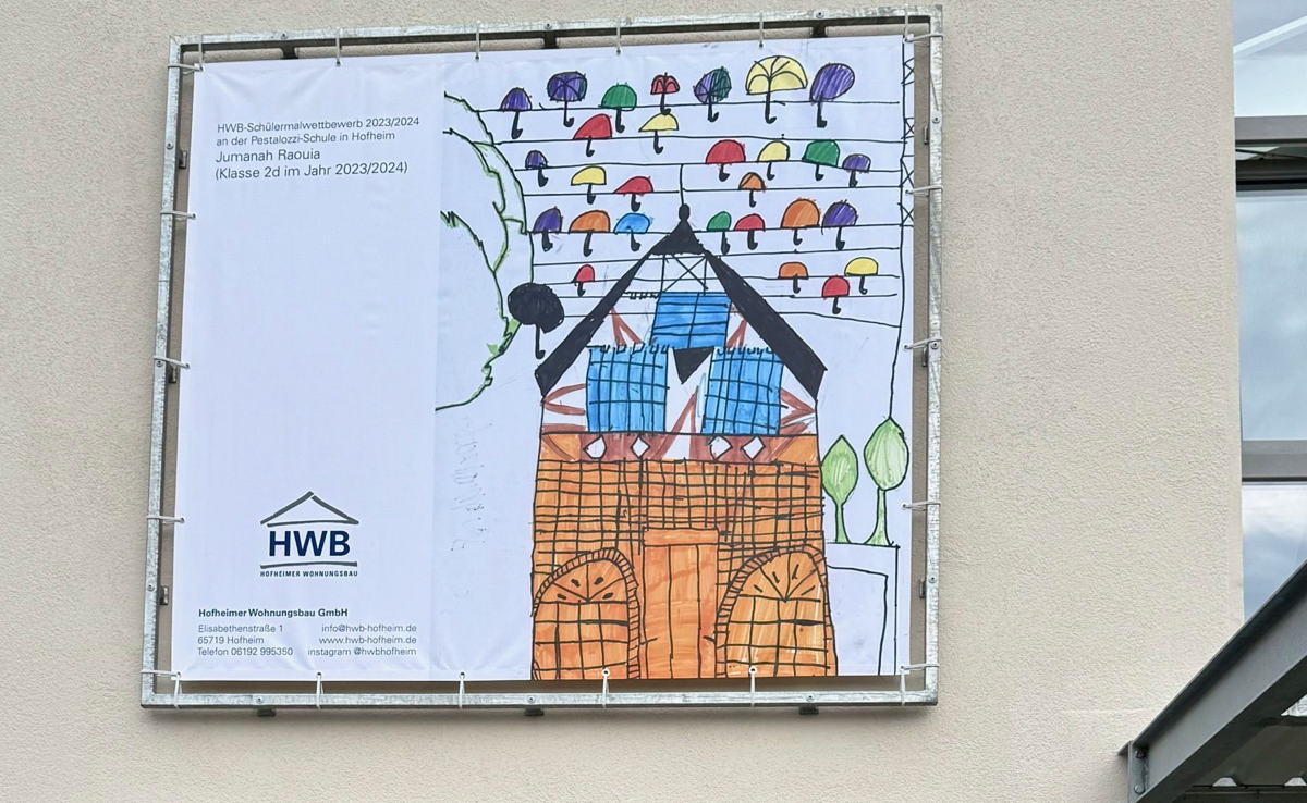 Bild von Jumanah (9) schmückt den Stadtteiltreff Nord