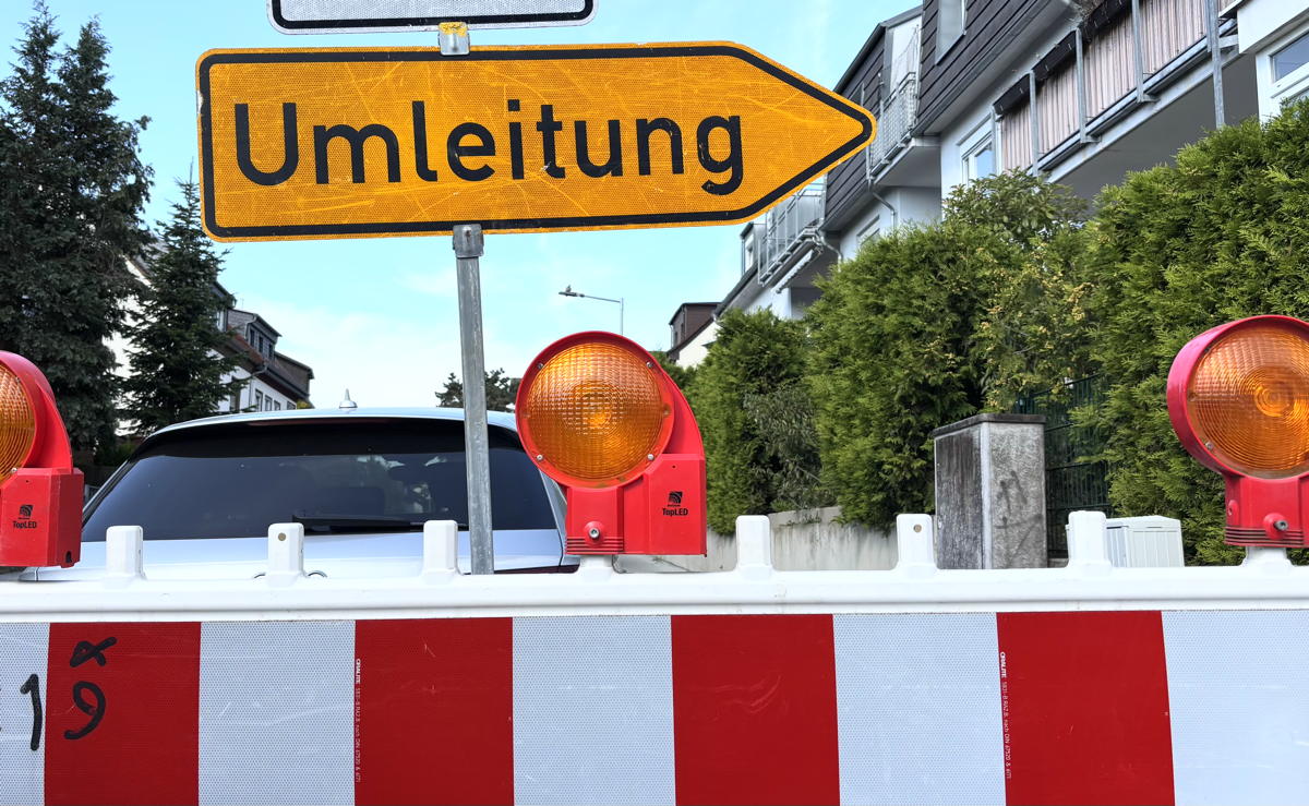 Zwei Straßen bleibenbis 10. Oktober voll gesperrt