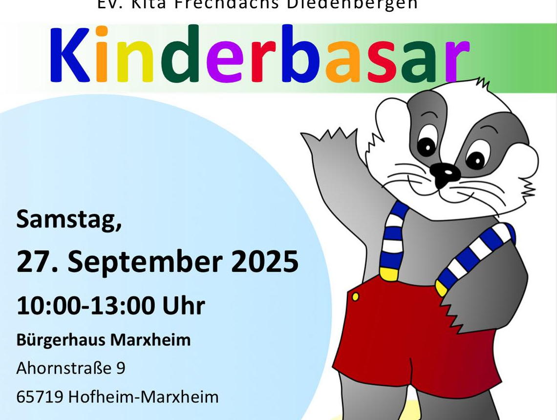 Jetzt anmelden: Kita Frechdachs veranstaltet Kinderbasar