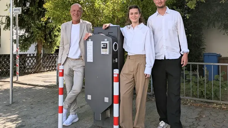 Neue Ladesäule für E-Autos im Sachsenring in Marxheim
