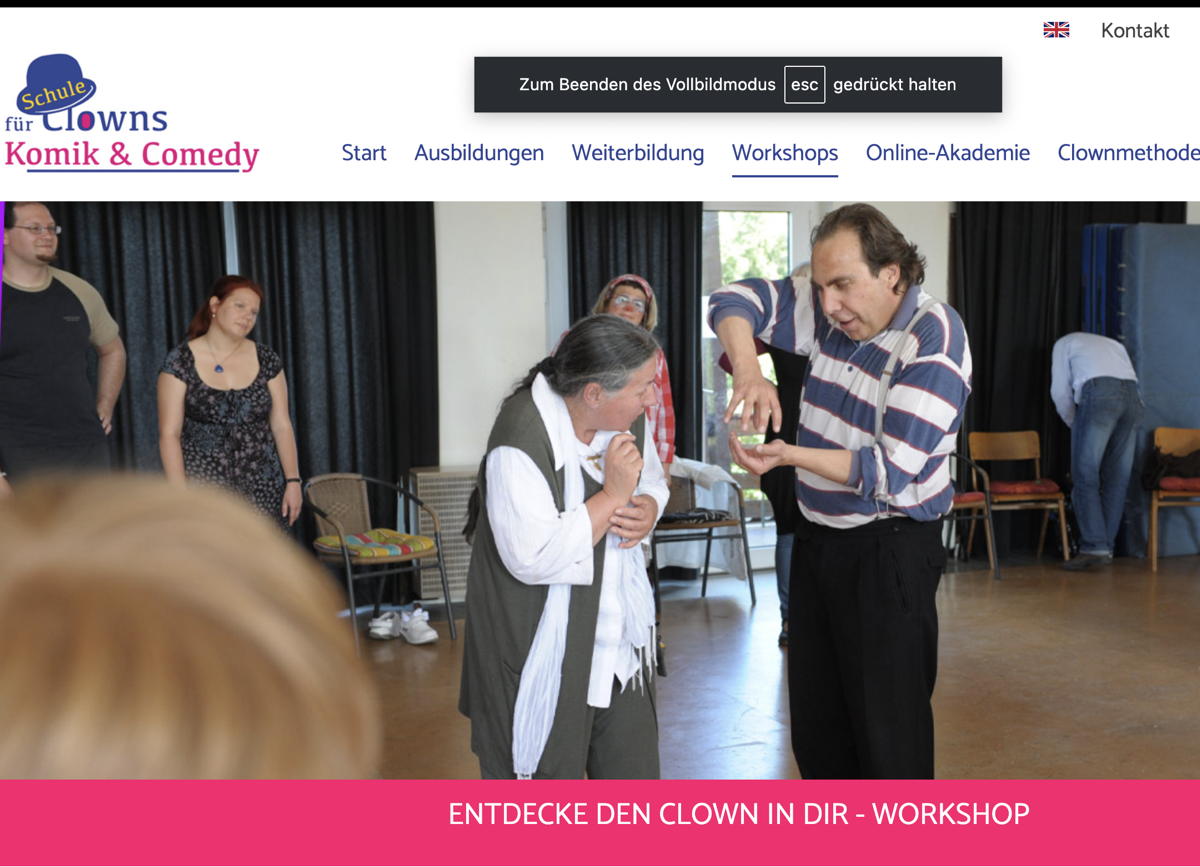 Schule für Clowns bietet Einsteigerkurs an