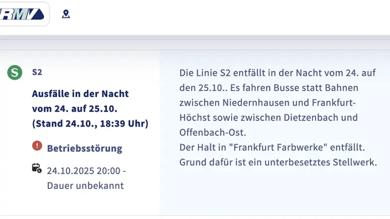 Baum stürzte auf Gleise: Keine S2 in der Nacht zum Samstag