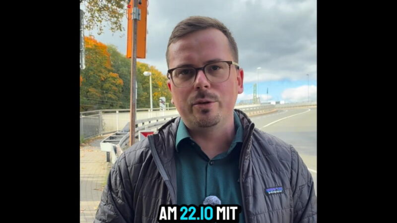 Countdown läuft: Bürgermeister meldet sich zur Baustelle Verteilerring
