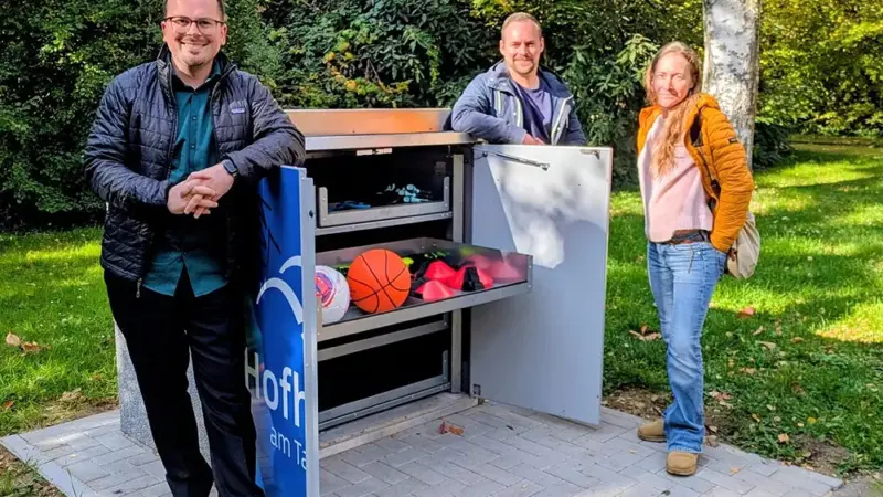 Kostenlose Sportboxen im Krankenhauspark und in Wallau