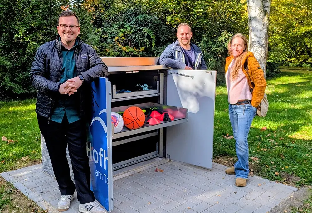 Kostenlose Sportboxen im Krankenhauspark und in Wallau