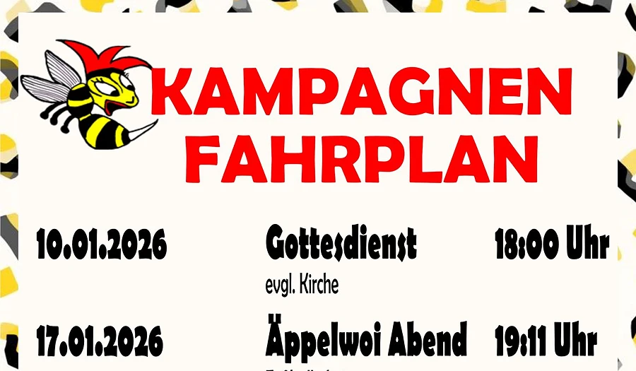 Narrenzunft Waller Wespe ist in die fünfte Jahreszeit gestartet