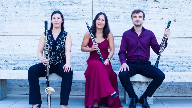 Trio Schmuck im Landratsamt: Benefiz mit drei Klarinetten