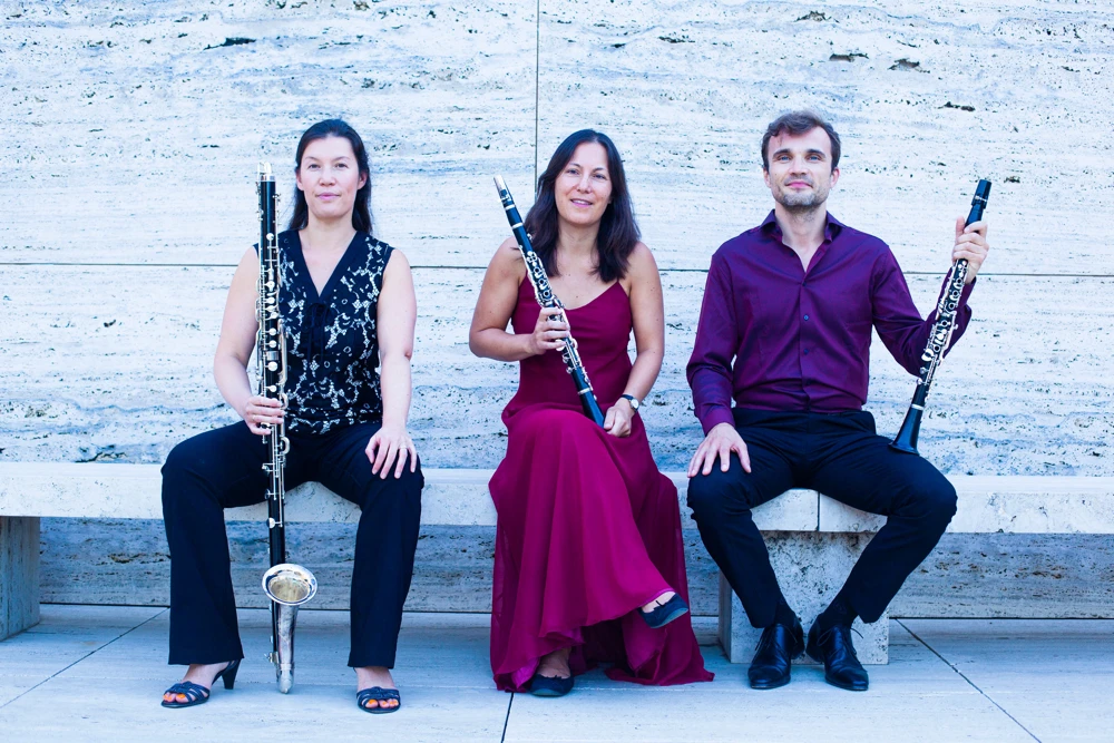 Trio Schmuck im Landratsamt: Benefiz mit drei Klarinetten