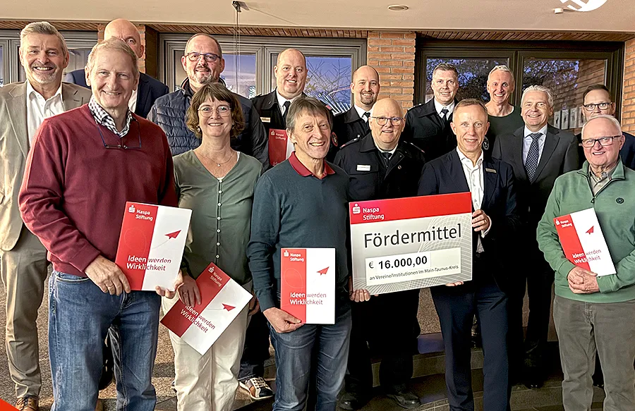 TC Diedenbergen ist dabei: Naspa-Stiftung unterstützt Vereine mit 16.000 Euro