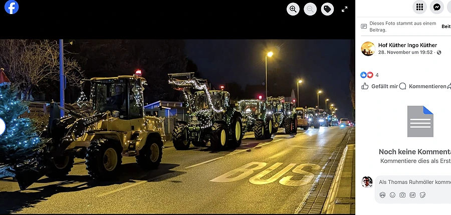 Jetzt steht sie fest: die Strecke für die weihnachtliche Traktor-Tour