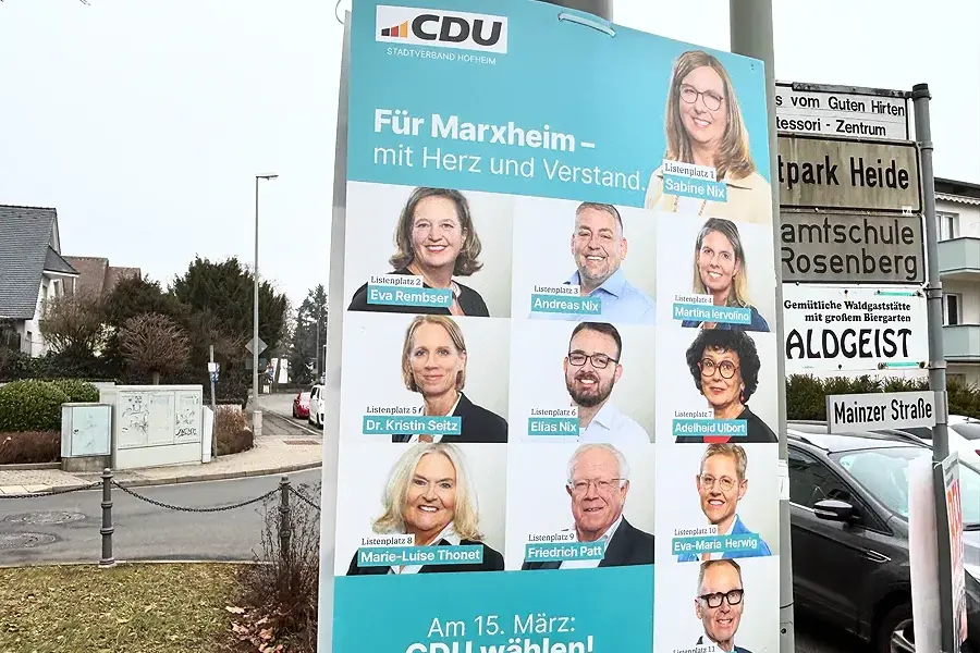 Ortsbeirat Marxheim: CDU tritt mit Sabine Nix an der Spitze an