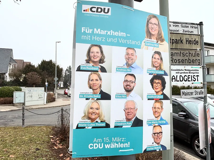 Ortsbeirat Marxheim: CDU tritt mit Sabine Nix an der Spitze an