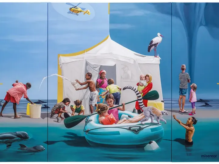 Ausstellung in der Stadthalle: 50 Jahre Misereor-Hungertücher