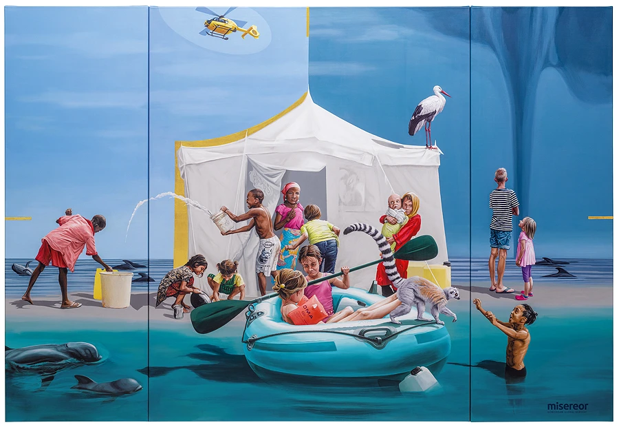 Ausstellung in der Stadthalle: 50 Jahre Misereor-Hungertücher