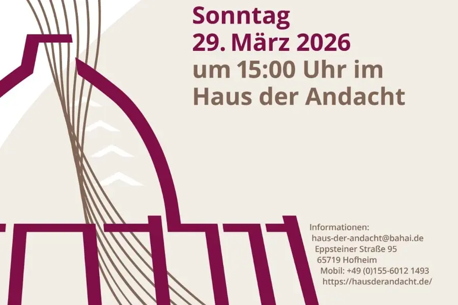 Musikalische Andacht: Bahá’í-Chor tritt am Sonntag auf