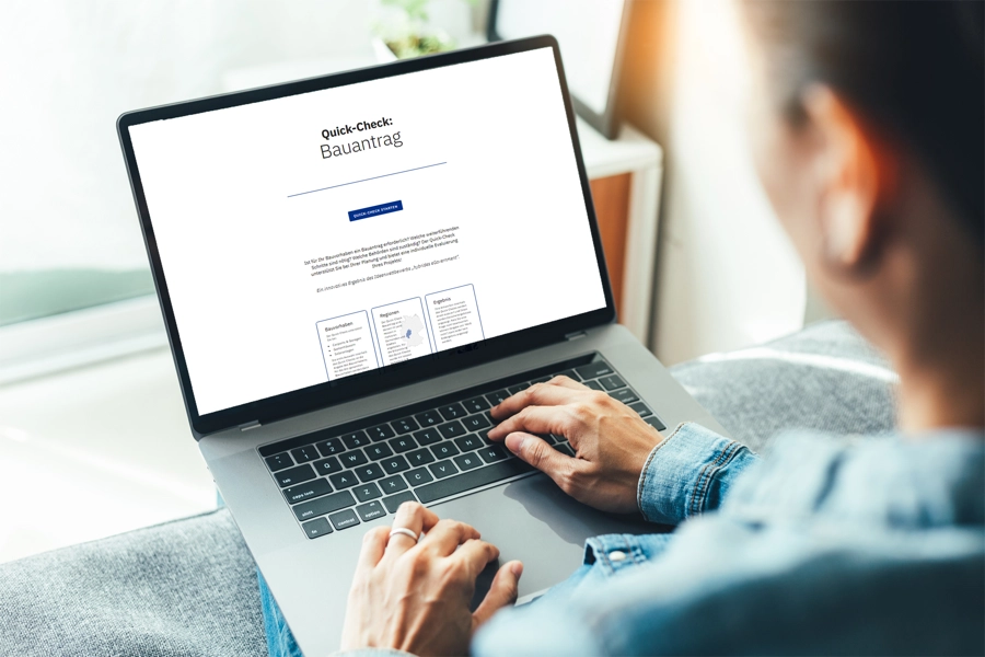 Für die erste Orientierung: Quick-Check für kleine Bauvorhaben