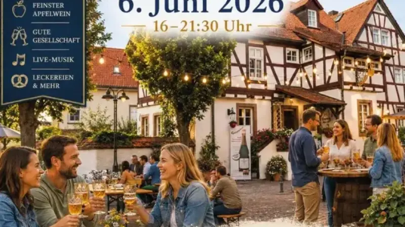Hofheim feiert Welt-Apfelwein-Tag: Genuss, Musik und regionale Spezialitäten