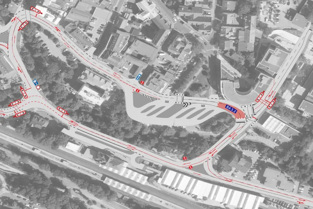 Neue Baustelle am Innenstadtring: Verkehr fließt wieder in beide Richtungen 2 Verkehr