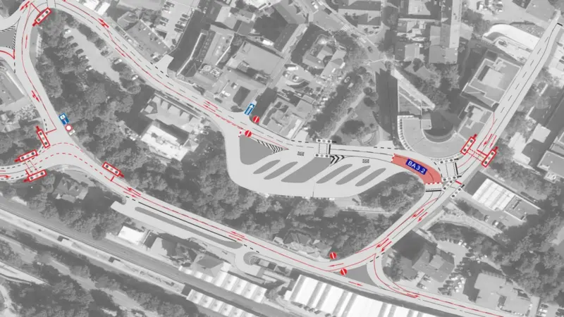 Neue Baustelle am Innenstadtring: Verkehr fließt wieder in beide Richtungen