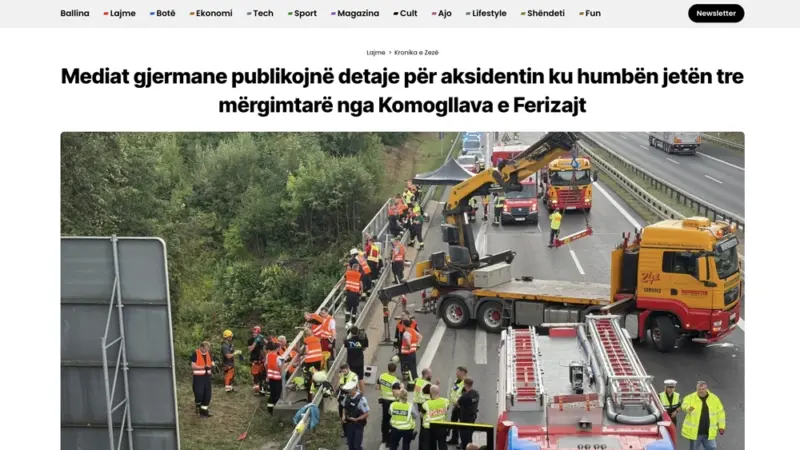 Nach schweren Unfall: Ein Dörfchen im Kosovo trauert um drei Landsleute