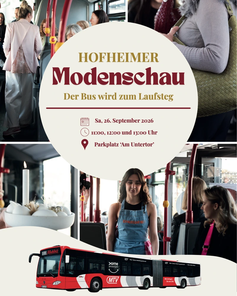 Hofheimer Modenschau: Der Gelenkbus wird zum Laufsteg 2 hofheimer modenschau p