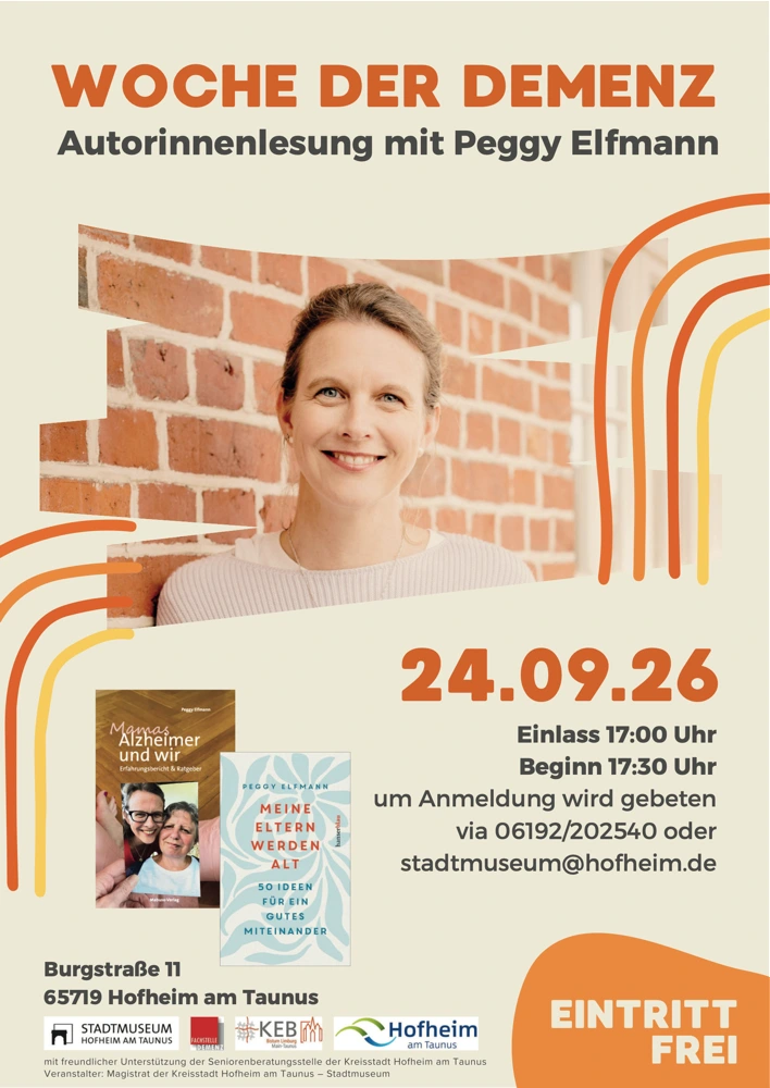 Welt-Alzheimertag: Peggy Elfmann liest im Hofheimer Stadtmuseum 2 Alzheimer