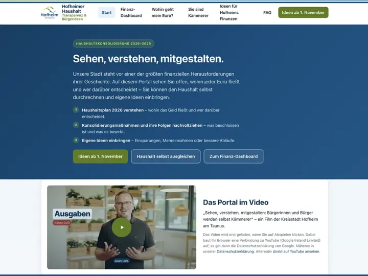Wenn die Politik nicht mehr weiterweiß: Hofheim bittet jetzt die Bürger um Sparvorschläge
