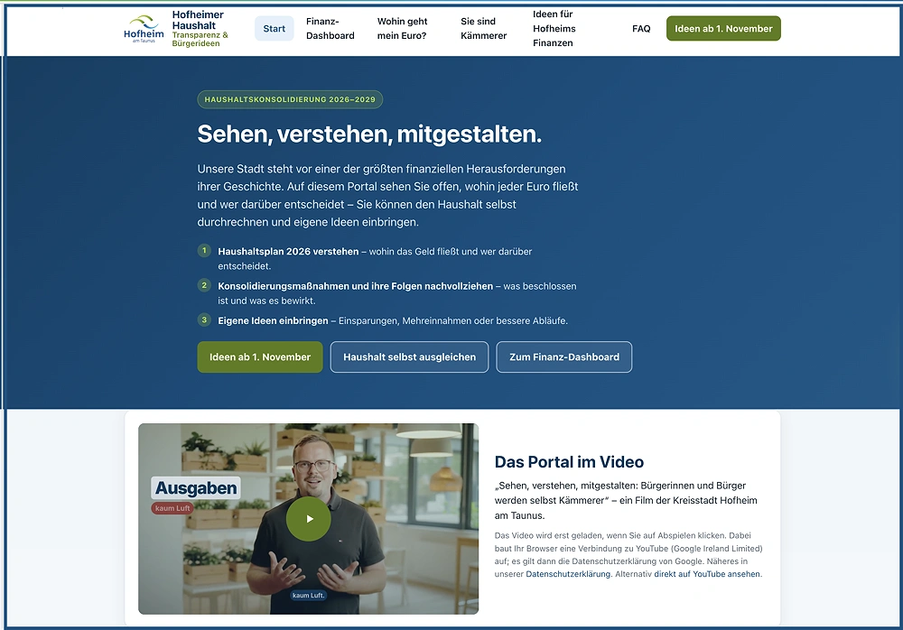 Wenn die Politik nicht mehr weiterweiß: Hofheim bittet jetzt die Bürger um Sparvorschläge