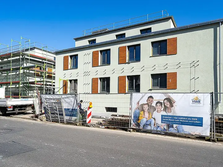 Wohnen im Lorsbachtal: Anfang Juli sollen die ersten HWB-Mieter einziehen