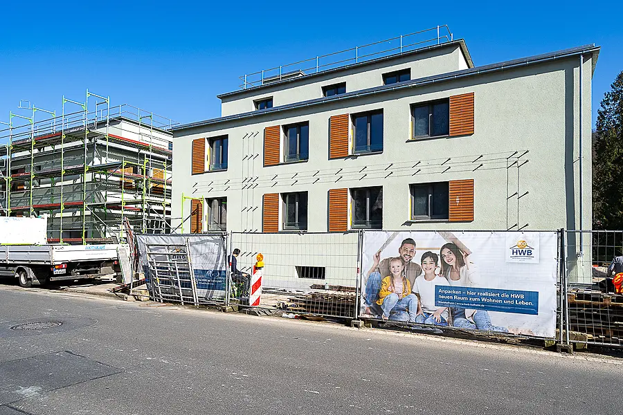 Wohnen im Lorsbachtal: Anfang Juli sollen die ersten HWB-Mieter einziehen