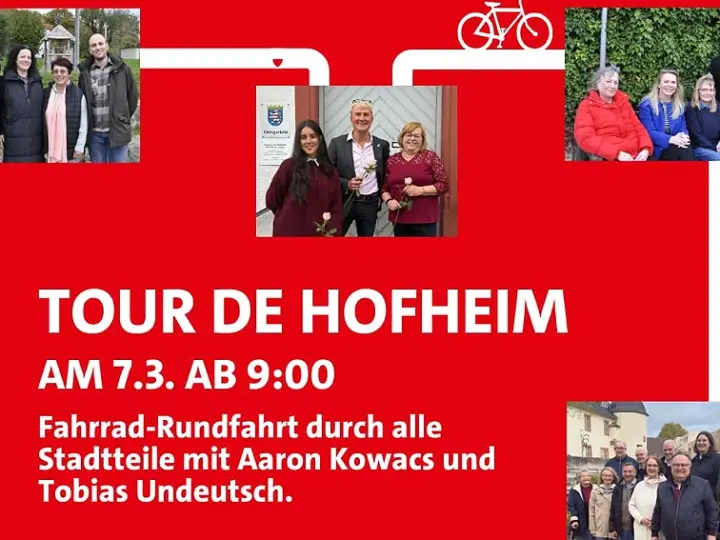 „Tour de Hofheim“ der SPD – Fahrrad-Rundfahrt durch alle Stadtteile