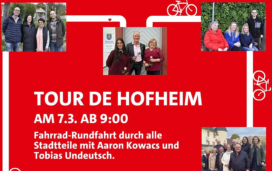 „Tour de Hofheim“ der SPD – Fahrrad-Rundfahrt durch alle Stadtteile