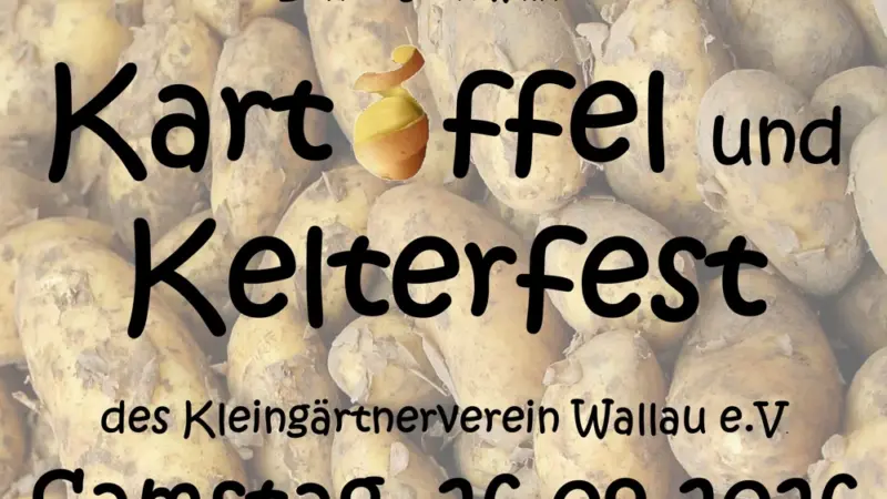 Kleingartenverein Wallau lädt zum Kartoffel- und Kelterfest ein