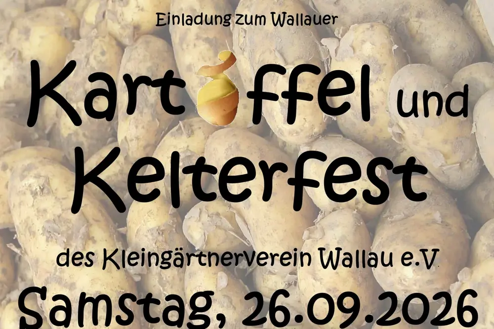 Kleingartenverein Wallau lädt zum Kartoffel- und Kelterfest ein